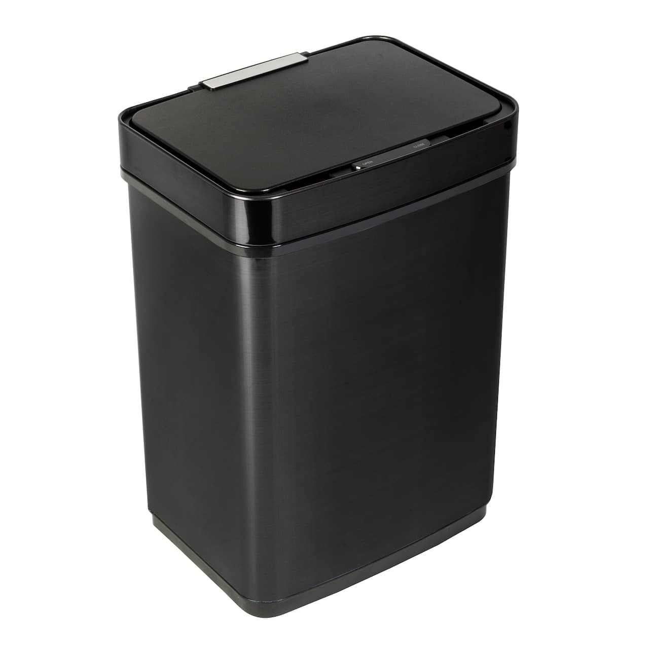 Honey Can Do 50L Black Stainless Steel Trash Can w/ Motion Sensor